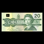 Canada, Banque du Canada, 20 dollars <br /> 1991