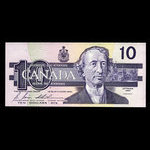 Canada, Banque du Canada, 10 dollars <br /> 1989