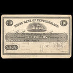 Canada, Union Bank of Newfoundland, 10 livres(anglaise) <br /> 5 avril 1854