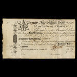 Canada, Compagnie de la Baie d'Hudson, 5 shillings <br /> 1820