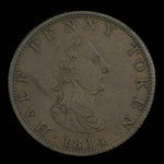 Canada, Carritt & Alport, 1/2 penny <br /> 1814