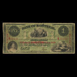 Canada, Banque de Montréal, 1 dollar <br /> 2 janvier 1859