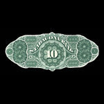 Canada, Stadacona Bank, 10 dollars <br /> 2 avril 1874