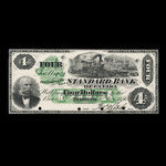 Canada, Standard Bank of Canada, 4 dollars <br /> 1 novembre 1876