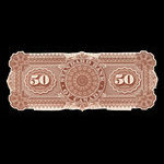 Canada, Standard Bank of Canada, 50 dollars <br /> 1 juillet 1881