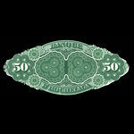 Canada, Banque d'Hochelaga, 50 piastres <br /> 1 novembre 1875