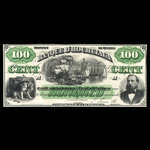 Canada, Banque d'Hochelaga, 100 piastres <br /> 1 novembre 1875