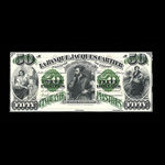 Canada, Banque Jacques-Cartier, 50 piastres <br /> 2 mai 1870