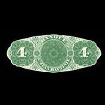 Canada, Banque St. Jean Baptiste, 4 dollars <br /> 24 juin 1875