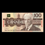 Canada, Banque du Canada, 100 dollars <br /> 1988