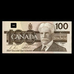 Canada, Banque du Canada, 100 dollars <br /> 1988