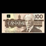 Canada, Banque du Canada, 100 dollars <br /> 1988