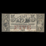 Canada, Commercial Bank of the Midland District, 5 dollars <br /> 1 juillet 1843