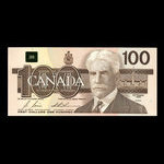 Canada, Banque du Canada, 100 dollars <br /> 1988