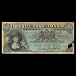 Canada, Imperial Bank of Canada, 10 dollars <br /> 2 janvier 1907
