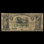 Canada, Banque de Montréal, 1 dollar <br /> 1 janvier 1849