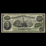 Canada, Standard Bank of Canada, 50 dollars <br /> 1 décembre 1890