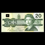 Canada, Banque du Canada, 20 dollars <br /> 1991