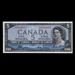 Canada, Banque du Canada, 5 dollars <br /> 1954