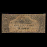 Canada, Gore Bank, 2 dollars <br /> 2 septembre 1852