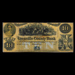 Canada, Grenville County Bank, 10 dollars <br /> 1856