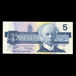 Canada, Banque du Canada, 5 dollars <br /> 1986