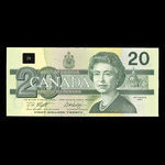Canada, Banque du Canada, 20 dollars <br /> 1991