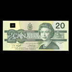 Canada, Banque du Canada, 20 dollars <br /> 1991