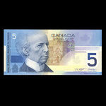 Canada, Banque du Canada, 5 dollars <br /> 2002