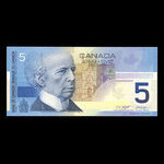 Canada, Banque du Canada, 5 dollars <br /> 2002