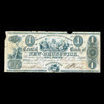 Canada, Central Bank of New Brunswick, 1 livre(anglaise) <br /> 1 janvier 1844