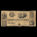 Canada, Farmers Bank of St. Johns, 1 dollar <br /> 1838