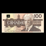 Canada, Banque du Canada, 100 dollars <br /> 1988