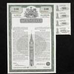 Canada, gouvernement du Canada, 100 dollars <br /> 15 septembre 1966