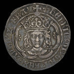Angleterre, Henri VII, 1 groat <br /> 1505
