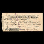 Canada, Bank of British North America, 6,000 dollars <br /> 10 mars 1868