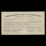 Canada, Canadian Bank of Commerce, 46 livres, 16 shillings, 8 pence <br /> 5 juillet 1913