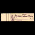 Canada, Commercial Bank of Canada, aucune dénomination <br /> 1868