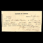 Canada, Banque du Peuple (People's Bank), 2 livres, 10 shillings <br /> 5 septembre 1835