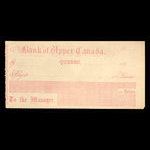 Canada, Bank of Upper Canada (York), aucune dénomination <br /> 1869
