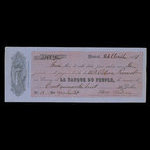Canada, Banque du Peuple (People's Bank), 148 dollars, 44 cents <br /> 26 avril 1861