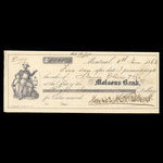 Canada, Molsons Bank, 8,000 dollars <br /> 8 juin 1863