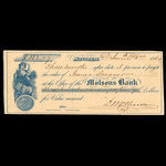 Canada, Molsons Bank, 382 dollars, 7 cents <br /> 1 juin 1864