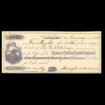 Canada, Bank of British North America, 172 dollars, 50 cents <br /> 21 janvier 1858