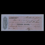 Canada, Ontario Bank, 63 dollars, 80 cents <br /> 5 juillet 1861