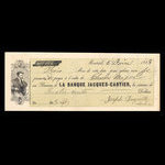 Canada, Banque Jacques-Cartier, 400 dollars <br /> 5 juin 1868