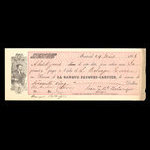 Canada, Banque Jacques-Cartier, 65 dollars <br /> 24 mars 1863