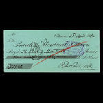 Canada, Banque de Montréal, 139 dollars, 29 cents <br /> 23 avril 1884