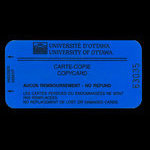 Canada, Université d'Ottawa, aucune dénomination <br /> 1996