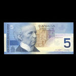 Canada, Banque du Canada, 5 dollars <br /> 2002
